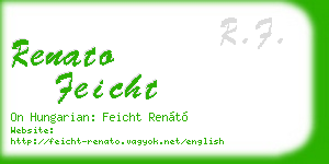 renato feicht business card